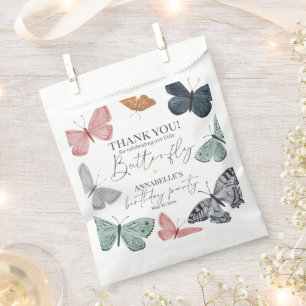 Boho Butterfly Birthday Party Dessert Favour Bag