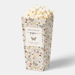 Boho Butterfly Popcorn Favour Box