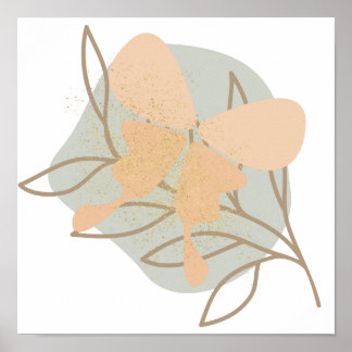 Boho butterfly, poster