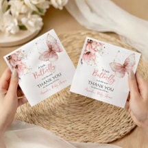 Boho Butterfly Wildflower Floral Girl Baby Shower