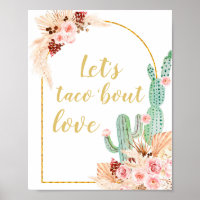 Boho Cactus Let's taco 'bout love Bridal Shower
