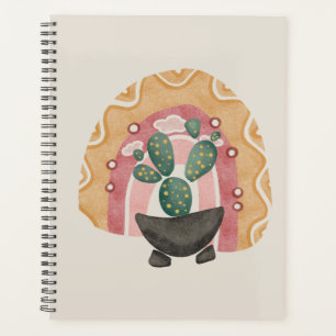 Boho Cactus Rainbow: Vibrant Desert Vibes Planner