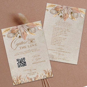 Boho Capture The Love Photo I Spy Wedding Menu