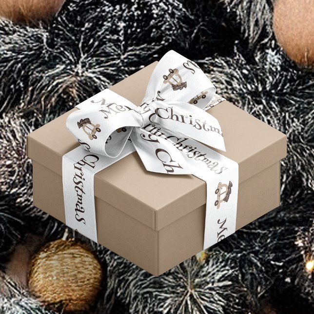 Boho Car with Tree and Gifts Satin Ribbon (Boho Car with Tree and Gifts Satin Ribbon)