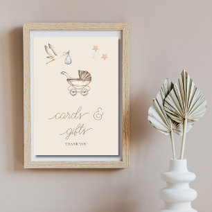 Boho Cards Gifts Gender Neutral Baby Shower Sign