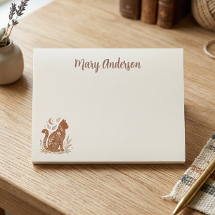 Boho Cat Floral  Post-it Notes