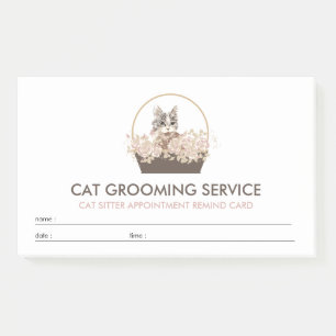 Boho Cat Groomer Post-it Notes