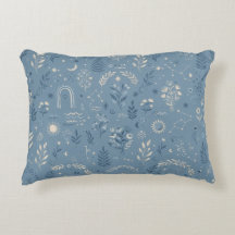 Boho Celestial Botanical Dusty Blue Cosy