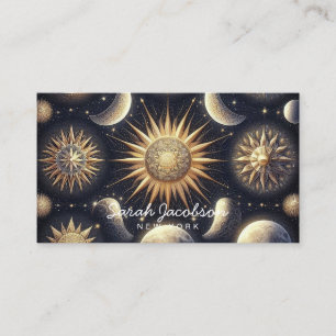 Boho Celestial Business Card – Cosmic Night Sky