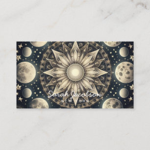Boho Celestial Business Card – Cosmic Night Sky
