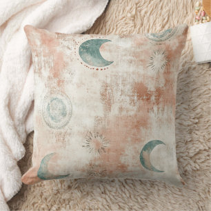 Boho Celestial Floral Moon Pattern (10) Cushion