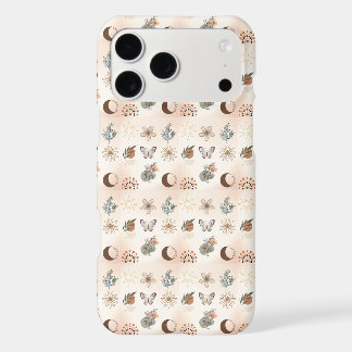 Boho Celestial Floral Pattern