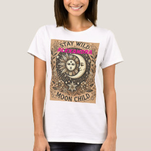 Boho Celestial "Shine Moon Child" T-Shirt – Mystic