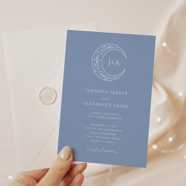 Boho Celestial Wedding Invitation (Creator Uploaded)