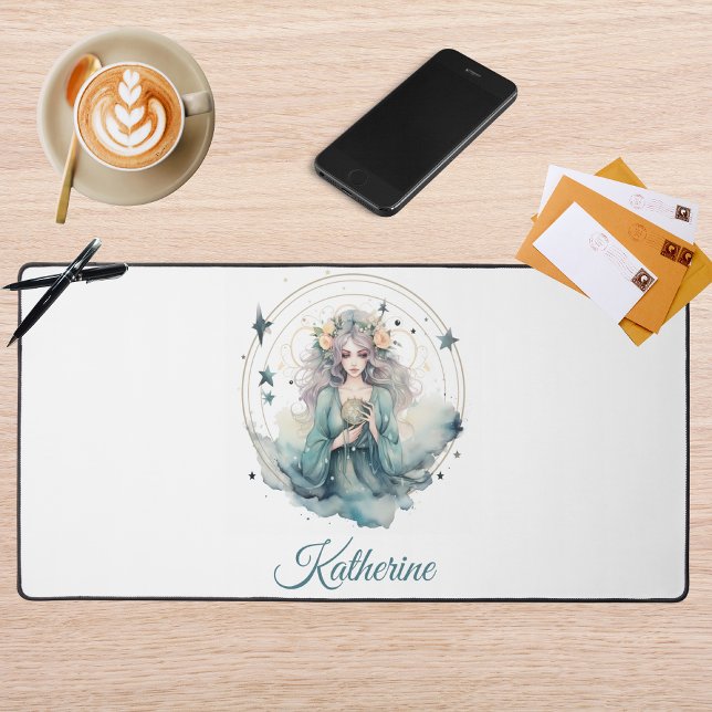 Boho Celestial Witchy Name Desk Mat (Creator Uploaded)
