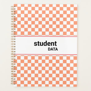 Boho Checkerboard Binder   Trendy Back to School  Planner