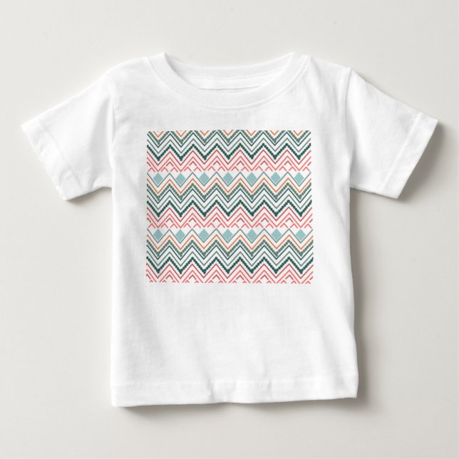 Boho Chevron  Baby T-Shirt (Front)