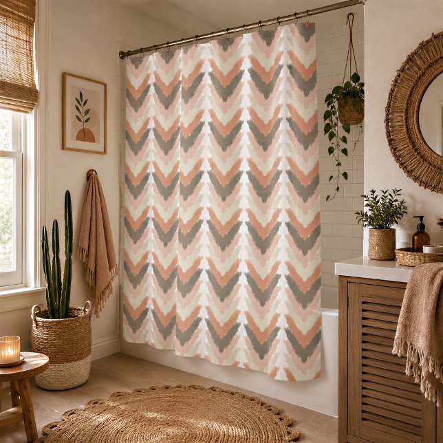 Boho Chevron  Shower Curtain (Creator Uploaded)