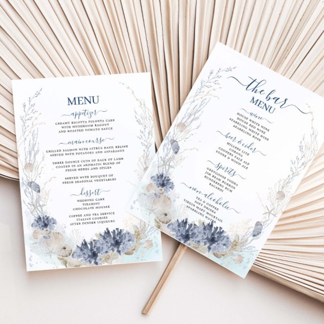 Boho Chic Beach Destination Hampton Wedding Menu (Creator Uploaded)