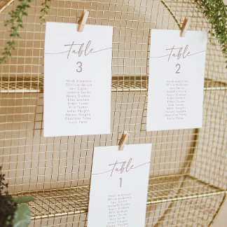 Boho Chic Blush Pink Hanging Seating Chart Invitation