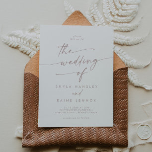 Boho Chic Blush Pink The Wedding Of Invitation
