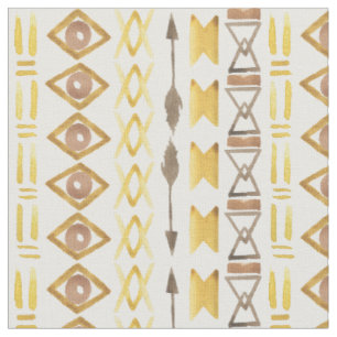 Boho Chic Bold Watercolor Fabric