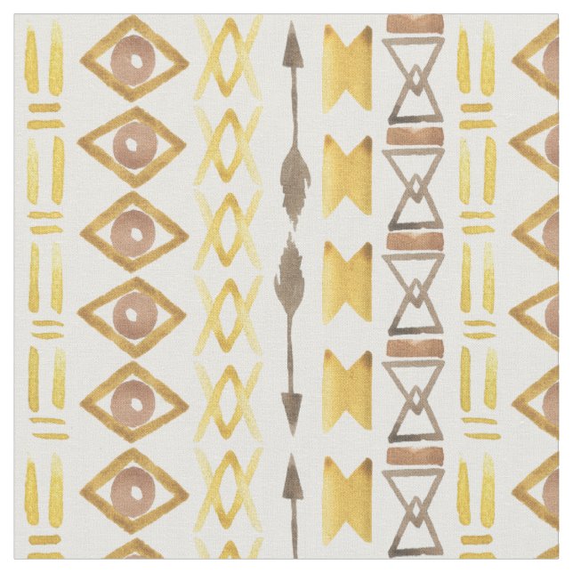 Boho Chic | Bold Watercolor Fabric (Close Up)