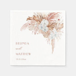 Boho Chic Botanical   Wedding Napkin