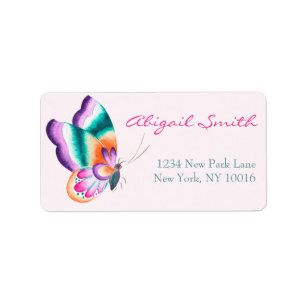 Boho Chic Butterfly Labels