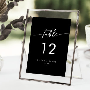 Boho Chic COLOR EDITABLE Wedding Table Numbers