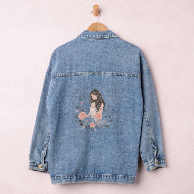 boho chic denim jacket (Hangar)