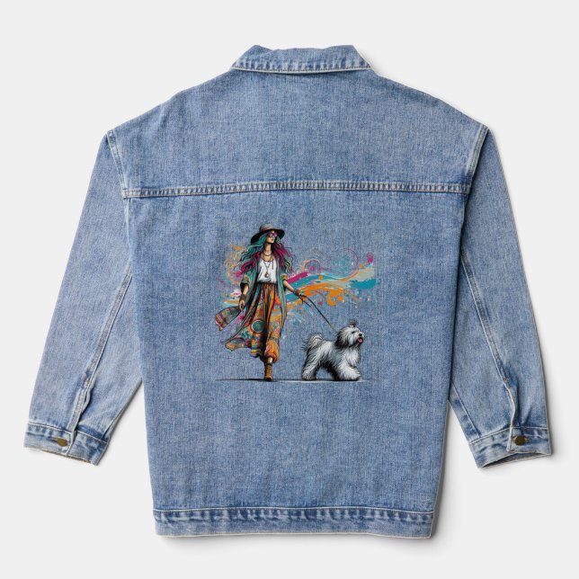 Boho Chic Denim Jacket – Walk in Style (Back)