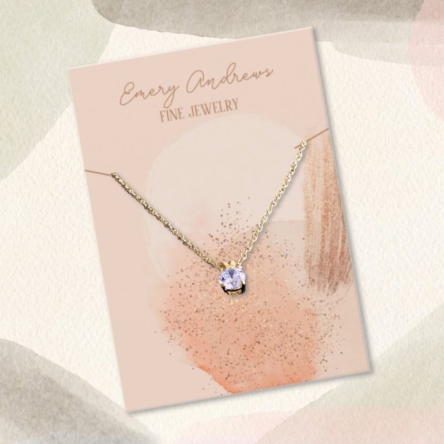 Boho Chic Designer Jewellery Necklace Holder Displ Business Card (Creator Uploaded)