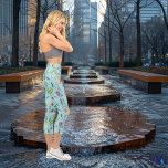 Boho Chic Dreams - Pastel Blues & Bright Yellows Capri Leggings<br><div class="desc">Embrace the whimsical charm of our Boho Chic Lunar Dreams design. Featuring soft pastels in shades of blue, bright yellow accents, and touches of purple, this ethereal pattern brings a celestial and artistic touch to your activewear. Perfect for those who love the boho chic style, these customizable leggings add a...</div>