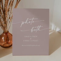 Boho Chic Dusty Rose Pink Wedding Photo Booth