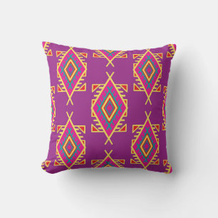 Boho Chic: Ethnic Seamless Ornament Cushion