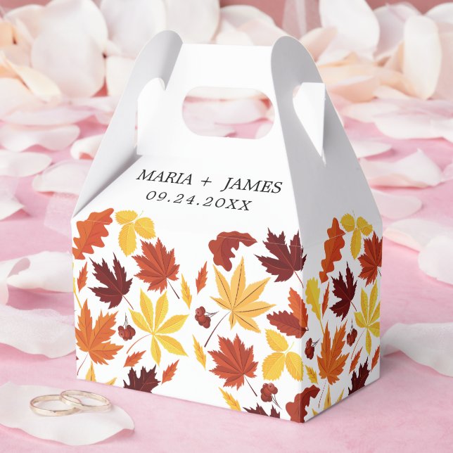 Boho Chic Fall Wedding Favour Box (Wedding)