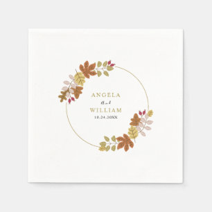 Boho Chic Fall Wedding Napkin