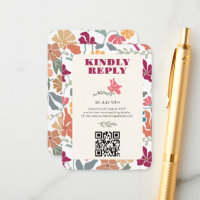 Boho Chic Floral Mid Century Retro Wedding