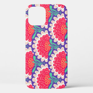 Boho Chic Floral Vintage Print. iPhone 12 Case