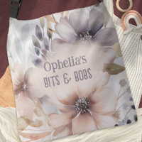Boho Chic Florals Leaves Name Baby