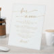 Boho Chic Gold and White Wedding Bar