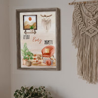 Boho Chic Home Scene Quote Enjoy Every Moment Post