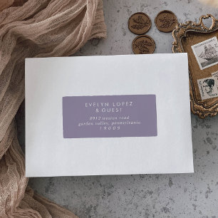 Boho Chic Lavender Purple Guest Address Labels