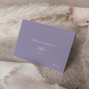 Boho Chic Lavender Purple Guest Name Place Cards