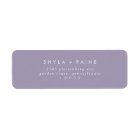 Boho Chic Lavender Purple Return Address Labels