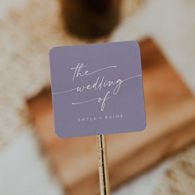 Boho Chic Lavender Purple Wedding Envelope Seals (Creator Uploaded)