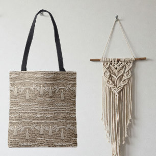 Boho Chic Macrame Style Handbag – Earth Tones