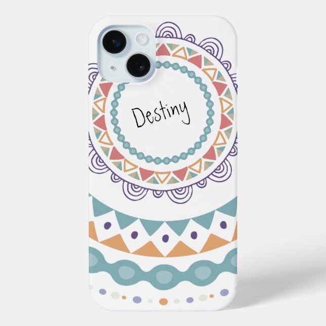 Boho Chic Mandala Design Case-Mate iPhone Case (Back)