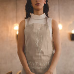 Boho Chic Mushroom Brown Personalised Monogram Apron<br><div class="desc">Boho Chic Mushroom Brown Personalised Monogram Apron, a stylish and practical accessory perfect for any culinary or creative endeavour. Crafted with modern minimalism in mind, this apron features a chic mushroom brown colour scheme and trendy typography that exudes sophistication and elegance. Personalised with your monogram, this apron adds a touch...</div>